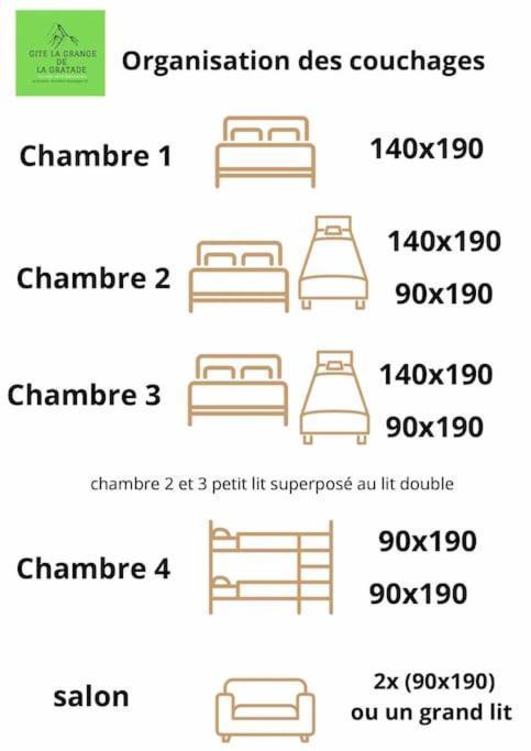 Rochefort-MontagneLa Grange De La Gratade别墅 外观 照片